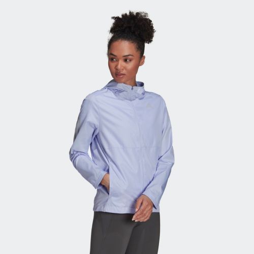 Own the run hooded wind jacket