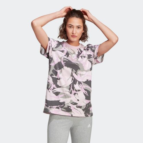 Adidas essentials boyfriend camouflage tee