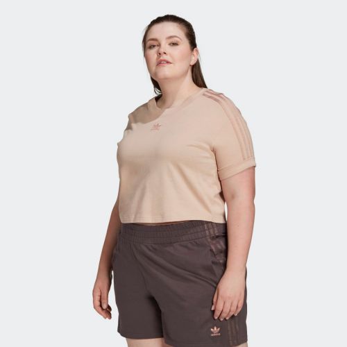 Cropped t-shirt (plus size)