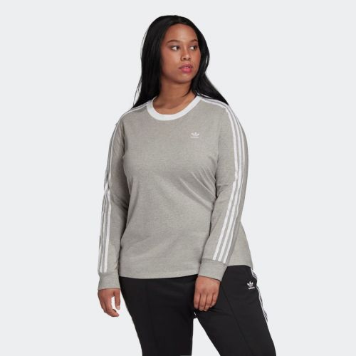 3-stripes long sleeve tee (plus size)