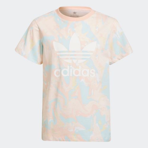 Allover print marble tee