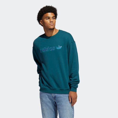 Embroidered crew sweatshirt