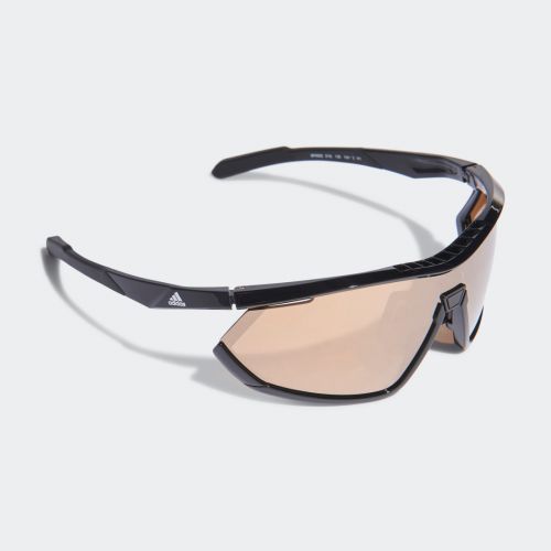 Sp0002 shiny black injected sport sunglasses