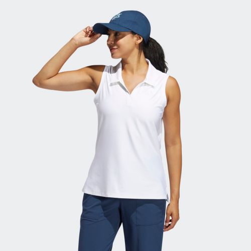 Go-to primegreen sleeveless polo shirt