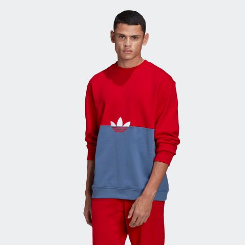 Adicolor sliced trefoil crew sweatshirt