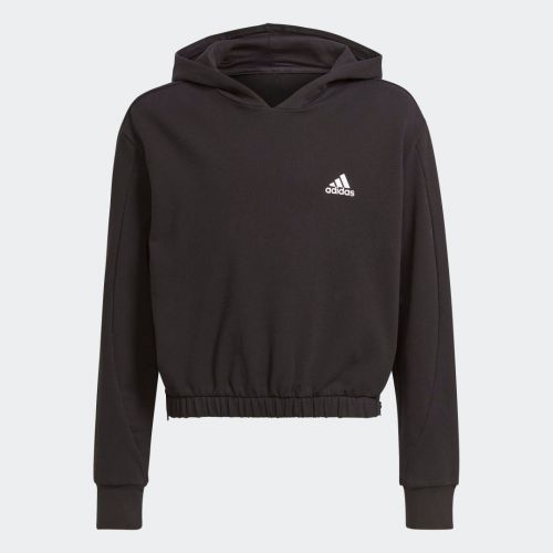 Warm-up dance move comfort zip side slits cotton loose hoodie