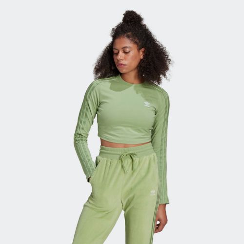 Loungewear adidas cropped long sleeve sweater