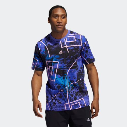 Throwback allover print tee