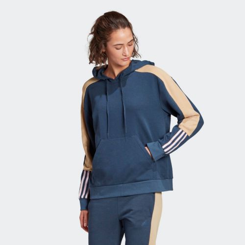 Adidas essentials logo colorblock hoodie