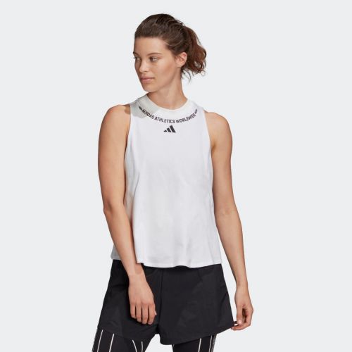 Sleeveless graphic tee