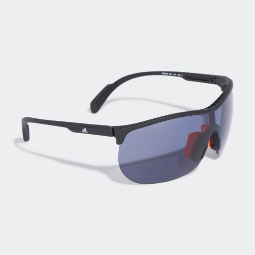 Sp0003 shiny black injected sport sunglasses