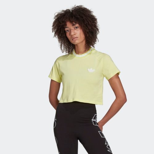 Crop top rib tee