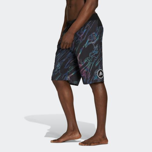 Knee-length watersword graphic board shorts