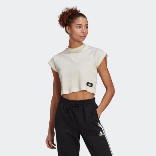 Adidas sportswear recycled cotton crop top