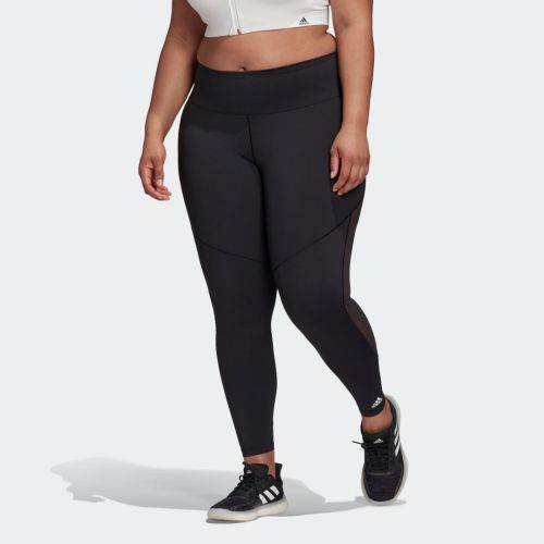Believe this 3-stripes mesh long tights (plus size)