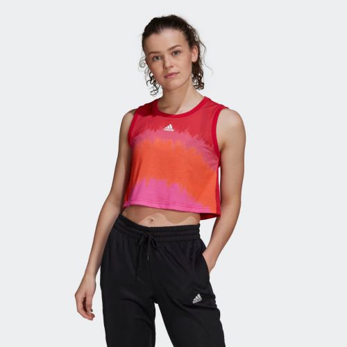 Farm rio aeroready tie-dye print cropped tank top