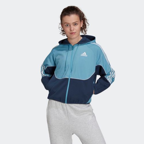 Adidas sportswear colorblock full-zip hoodie