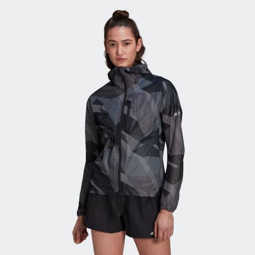 Terrex agravic graphic 2.5 layer rain jacket