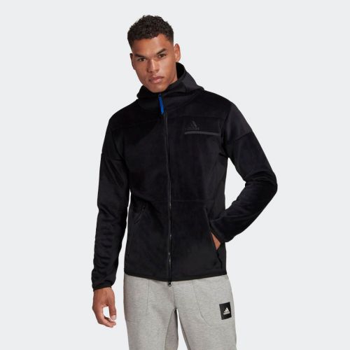 Adidas z.n.e. full-zip velour hoodie