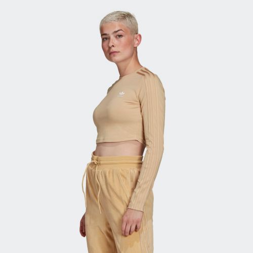Loungewear cropped long sleeve tee