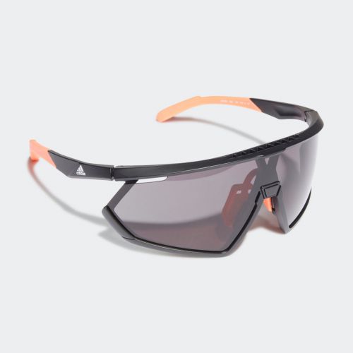 Sp0001 shiny black injected sport sunglasses