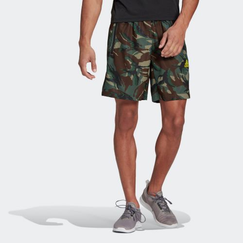 Adidas designed to move camouflage aeroready shorts
