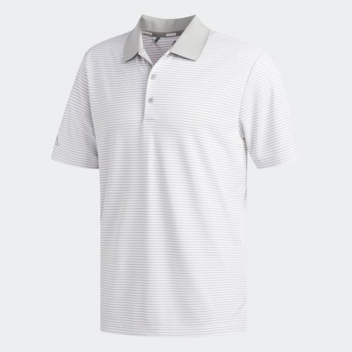 Two-color club stripe polo shirt