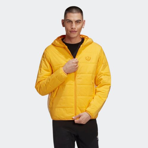 Lightweight zip-through padded trefoil hoodie