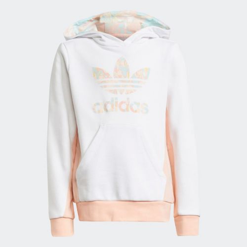 Marble logo graphic print hoodie