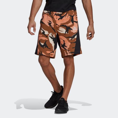 Adidas sportswear desert camouflage allover print shorts