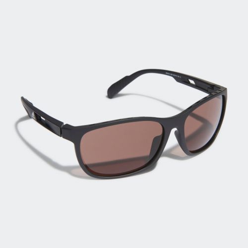 Sp0014 matte black injected sport sunglasses