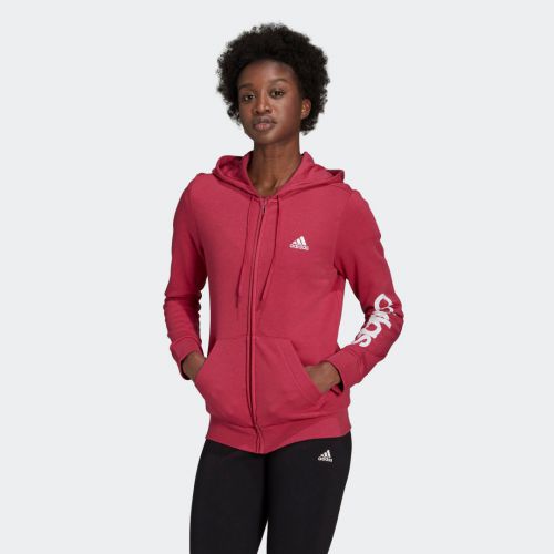 Essentials logo full-zip hoodie