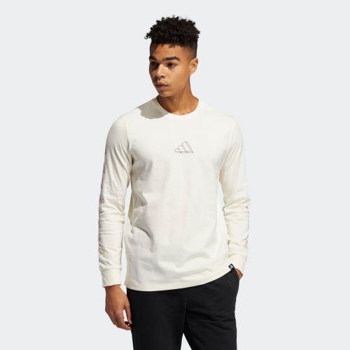 Adidas geo long sleeve graphic tee