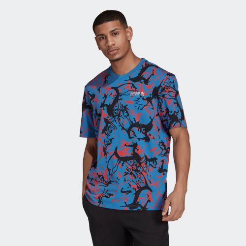 Adidas adventure archive print tee