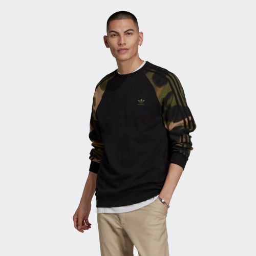 Camo stripes crewneck sweatshirt