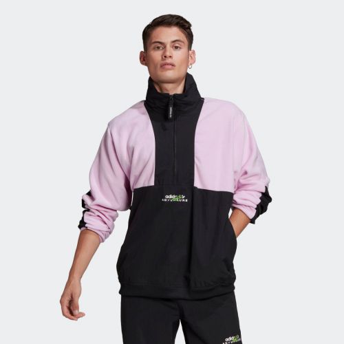 Adventure polar fleece colorblock half-zip jacket