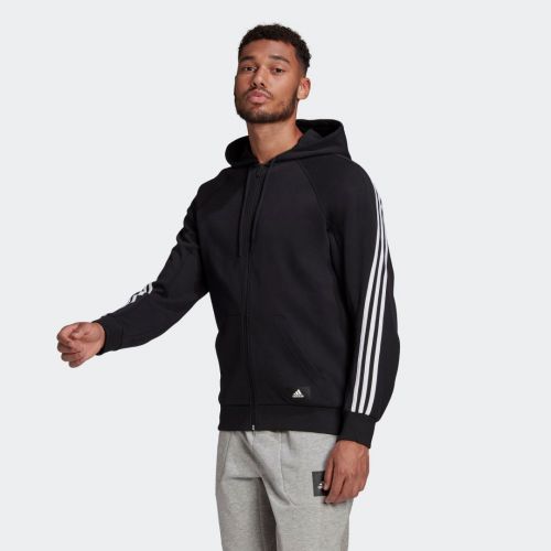 Adidas sportswear 3-stripes hooded track top