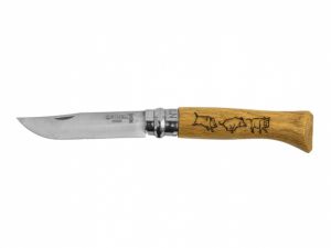 nóż składany Opinel no 8 Inox Buk Animalia Dzik