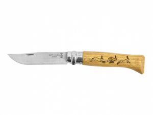 nóż składany Opinel no 8 Inox Buk Animalia Zając